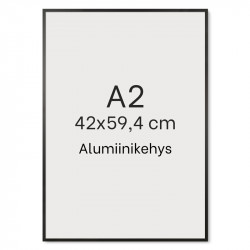 Alumiinikehys A2 tasainen profiili 7,8 mm