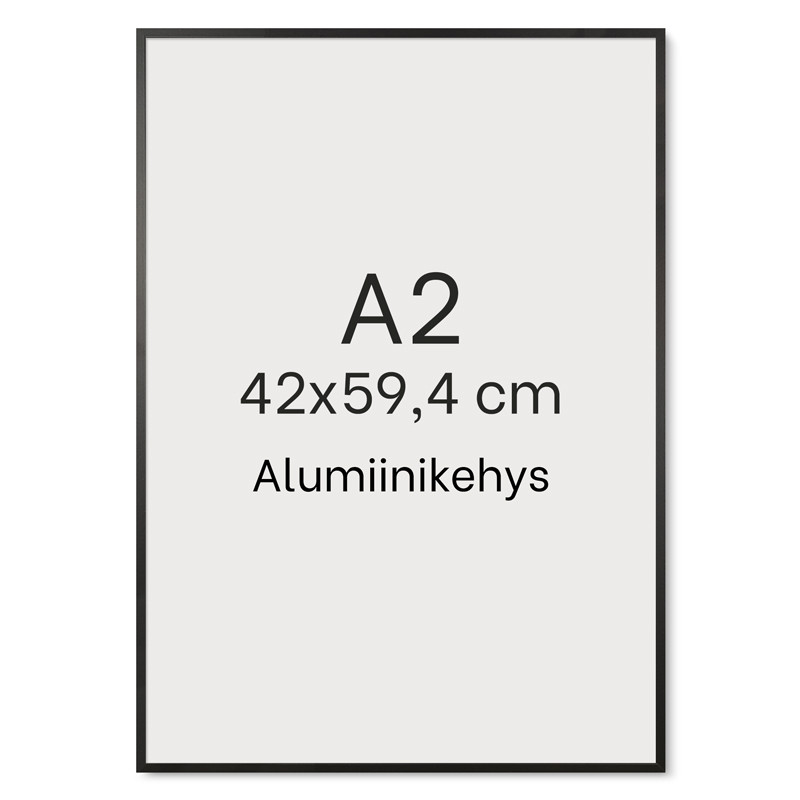 Alumiinikehys A2 tasainen profiili 7,8 mm