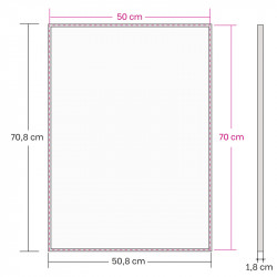 Alumiinikehys 50x70 cm tasainen profiili 7,8 mm