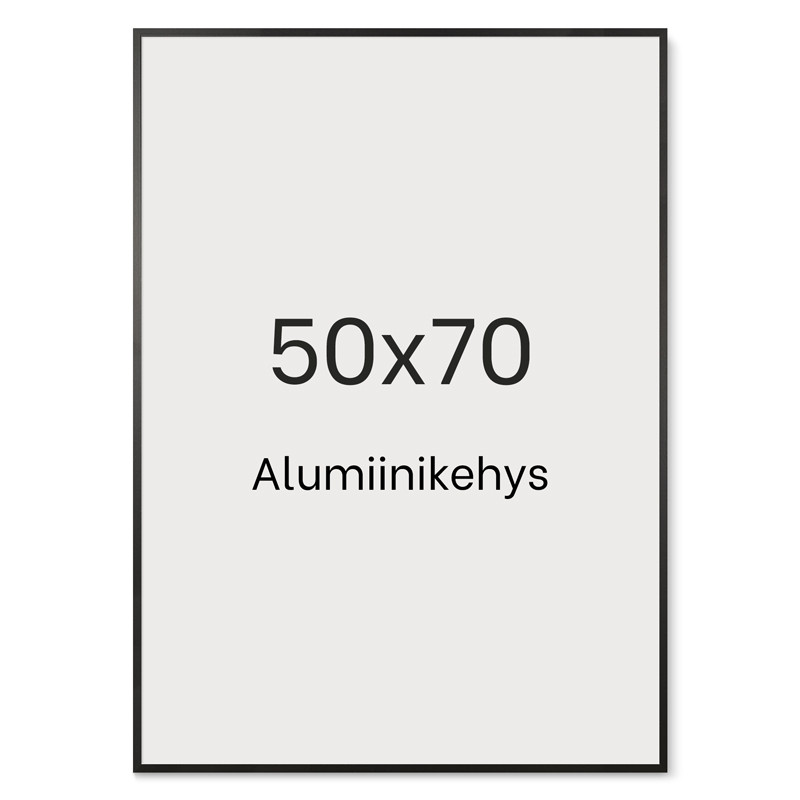 Alumiinikehys 50x70 cm tasainen profiili 7,8 mm