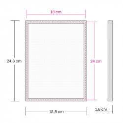 Alumiinikehys 18x24 cm tasainen profiili 7,8 mm
