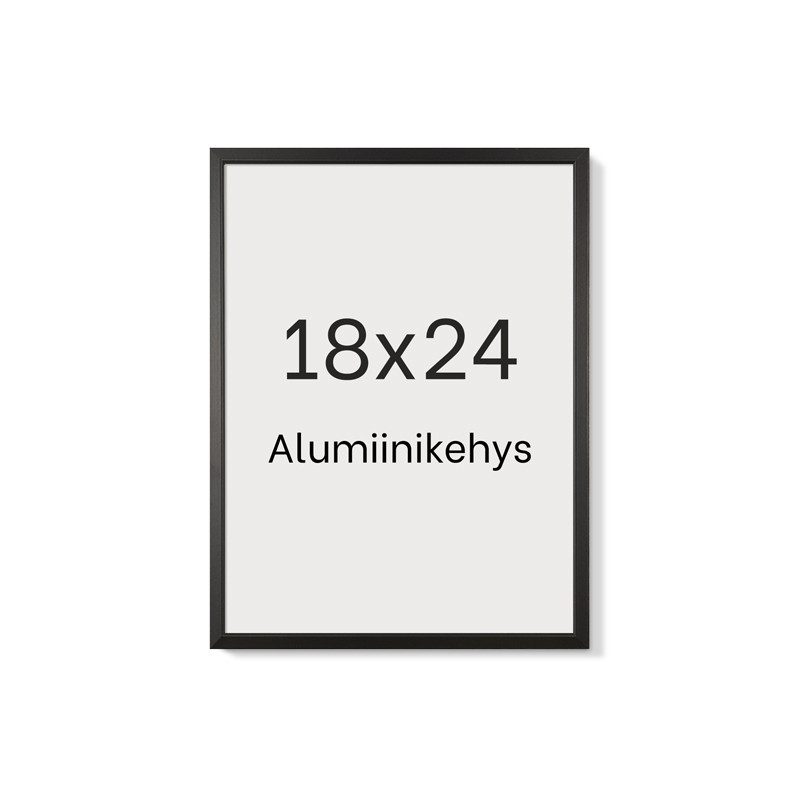 Alumiinikehys 18x24 cm tasainen profiili 7,8 mm
