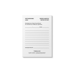 Käynti-ilmoituslehtiö A6 -...