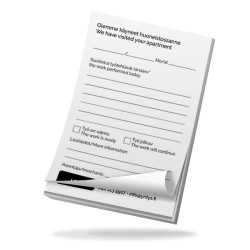 Käynti-ilmoitusmuistilaput...