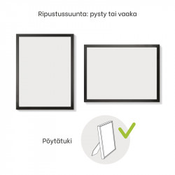 Alumiinikehys 15x20 cm tasainen profiili 7,8 mm