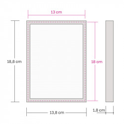 Alumiinikehys 13x18 cm tasainen profiili 7,8 mm