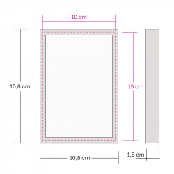 Alumiinikehys 10x15 cm tasainen profiili 7,8 mm