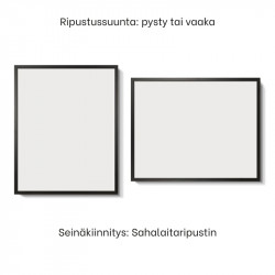 Alumiinikehys 24x30 cm tasainen profiili 7,8 mm