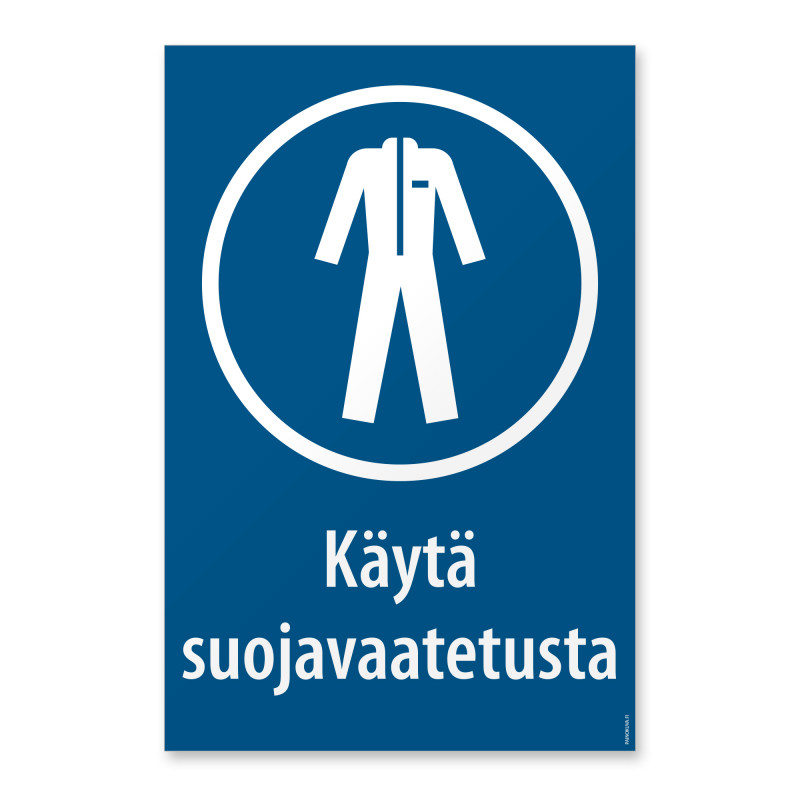 Käytä suojavaatetusta