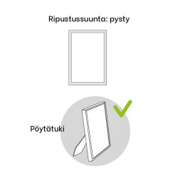 Alumiinikehys Tammi tasainen profiili 8 mm