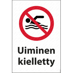 Uiminen kielletty -merkki