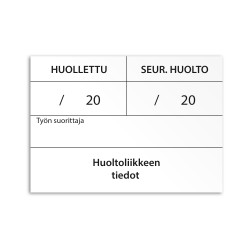 Huoltotarra 70x50 mm