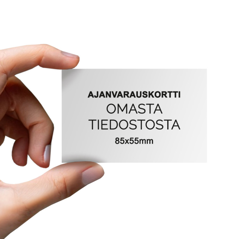 Ajanvarauskortti Omasta Tiedostosta 200 kpl