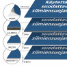 Käytettävä suodattavia silmiensuojaimia