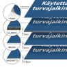 Käytettävä turvajalkineita