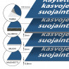 Käytettävä kasvojensuojainta