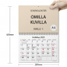 Kalenteri A4 Omilla kuvilla - Malli1