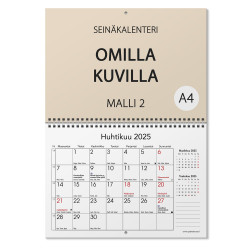 Kalenteri A4 Omilla kuvilla - Malli 2