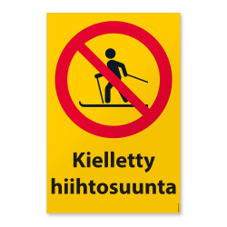 Kielletty hiihtosuunta