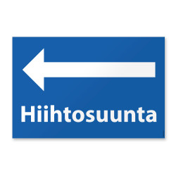 Hiihtosuunta nuoli vasemmalle