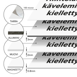 Hiihtoladulla käveleminen kielletty