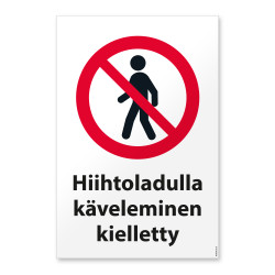 Hiihtoladulla käveleminen...