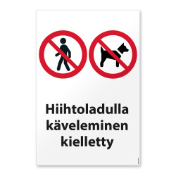 Hiihtoladulla käveleminen...