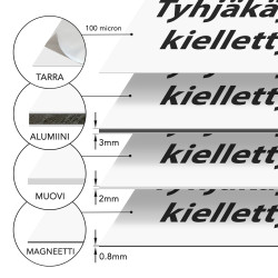 Tyhjäkäynti kielletty