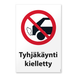 Tyhjäkäynti kielletty