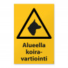 Alueella koiravartiointi