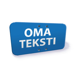 Autopaikkakyltti omalla...