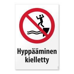 Hyppääminen kielletty -merkki