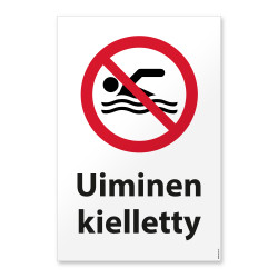 Uiminen kielletty -merkki