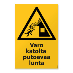 Varo katolta putoavaa lunta