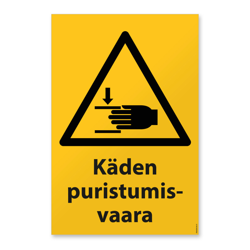 Käden puristumisvaara