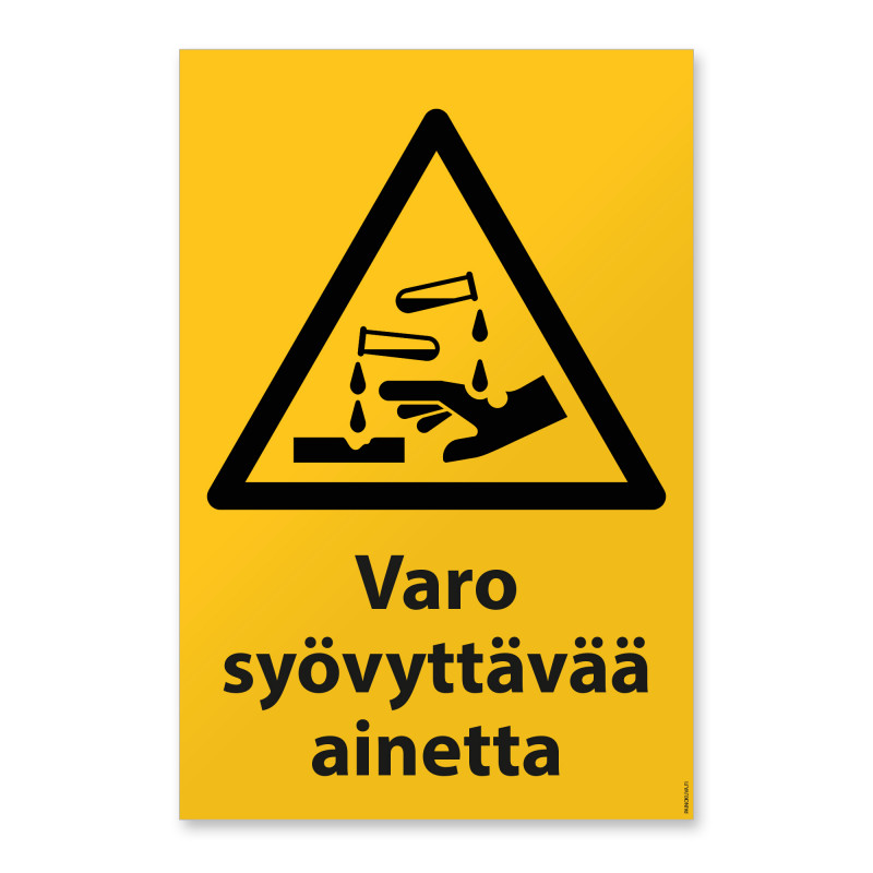 Varo syövyttävää ainetta