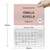 Seinäkalenteri A4 Omilla kuvilla - Malli 2