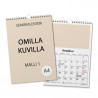 Kalenteri A4 Pysty Omilla kuvilla - Malli 1