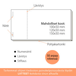 Arpalippu omasta tiedostosta 500 kpl