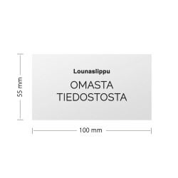 Lounaslippu omasta tiedostosta 500 kpl