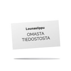 Lounaslippu omasta tiedostosta 500 kpl