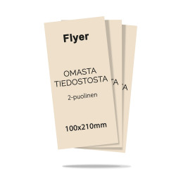 Flyer 100x210mm omasta...