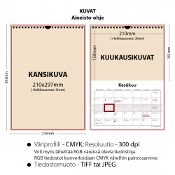 Kalenteri A4 Omilla kuvilla