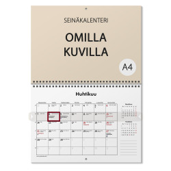 Kalenteri Omilla kuvilla A4