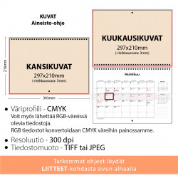 Kalenteri Omilla kuvilla A4