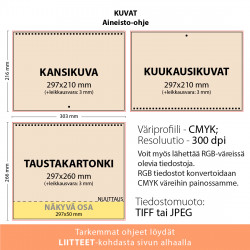 Seinäkalenteri Omilla kuvilla ja Omalla logolla