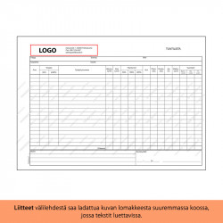 Tuntilista A4L - Malli 1