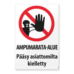 Ampumarata-alue - Pääsy...