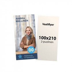 Vaaliflyer 100x210mm omalla...