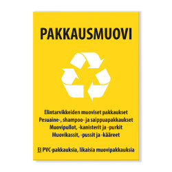 Pakkausmuovinkeräys -tarra...